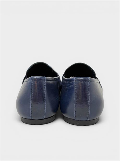 Mocassino donna in pelle blu IL LACCIO | 5203LUXROYAL BLU